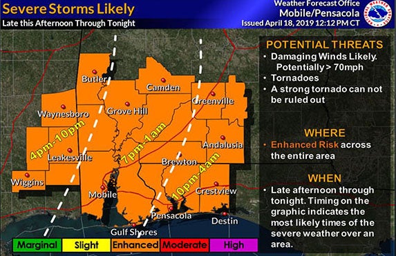 Storm system intensifies in Mississippi, approaches Alabama - The ...