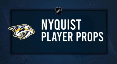 Gustav Nyquist Player Prop Bets for the Predators vs. Bruins Game - October 22