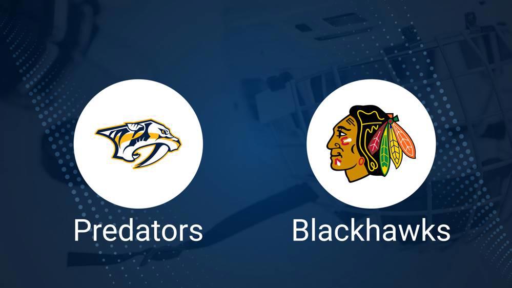 Where to Watch Nashville Predators vs. Chicago Blackhawks on TV or Streaming Live - October 25