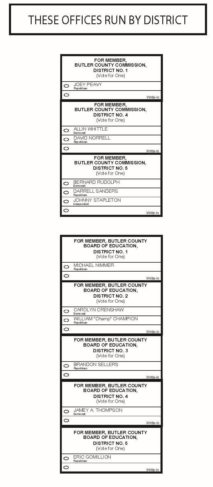 Sample ballots release for Super Tuesday The Greenville Advocate