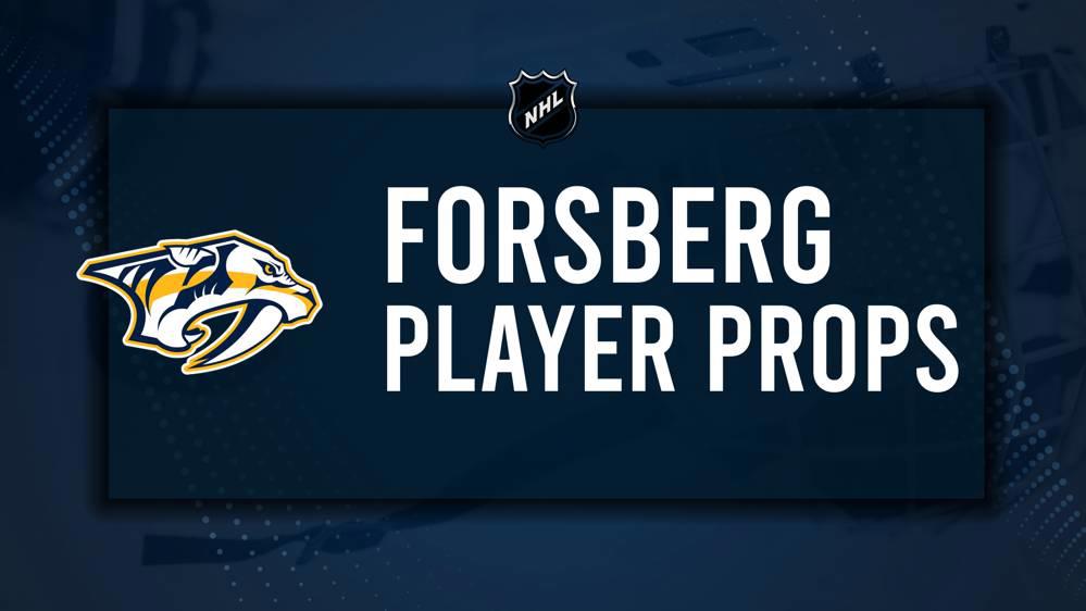 Filip Forsberg Player Prop Bets for the Predators vs. Canucks Game - November 17