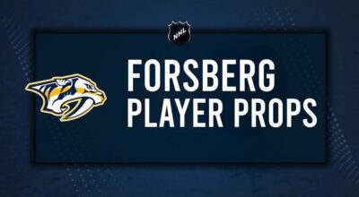 Filip Forsberg Player Prop Bets for the Predators vs. Kings Game - November 4