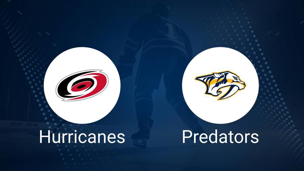 Where to Watch Carolina Hurricanes vs. Nashville Predators on TV or Streaming Live - December 23