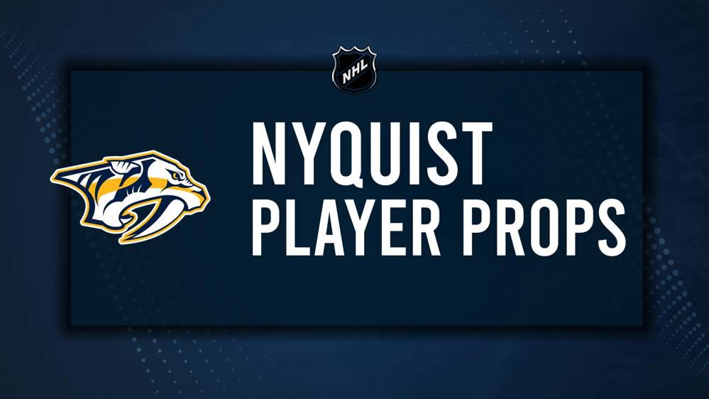 Gustav Nyquist Player Prop Bets for the Predators vs. Blackhawks Game - January 16