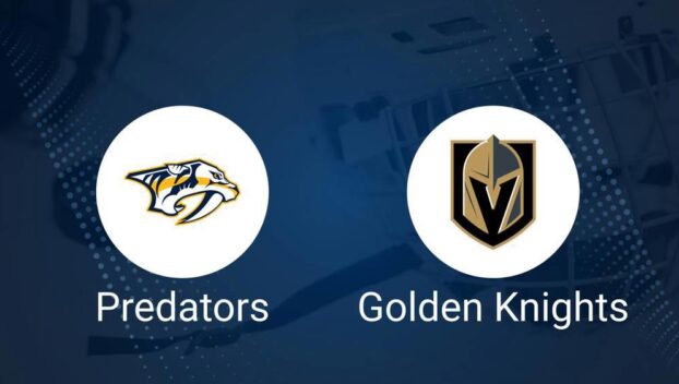 Where to Watch Vegas Golden Knights vs. Nashville Predators on TV or Streaming Live - January 14